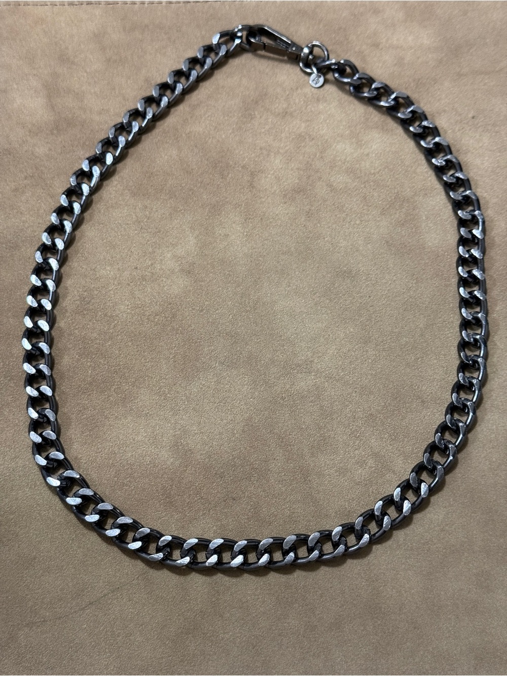 Chunky Gunmetal Chain Necklace
